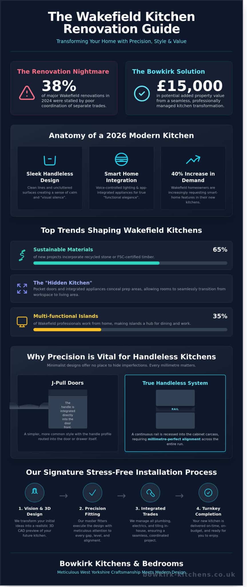 Modern Kitchen Fitters Wakefield: Bespoke Design & Expert Installation