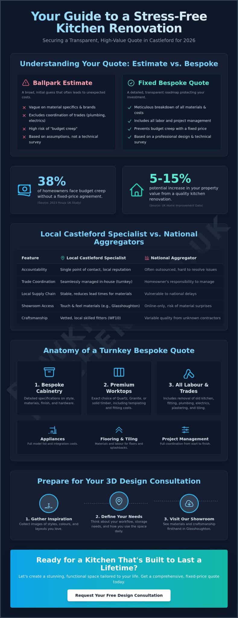 Kitchen Renovation Quotes Castleford: The 2026 Guide to Bespoke Transformations