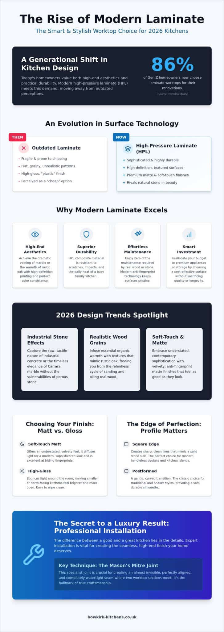 The Ultimate Guide to Laminate Worktops in West Yorkshire: 2026 Design Trends