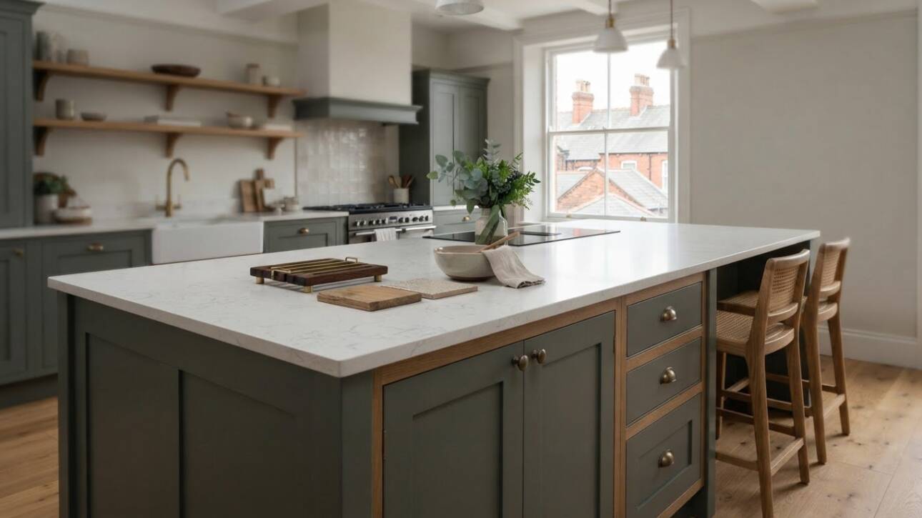 Quartz Worktops and Made-to-Measure Islands in Castleford