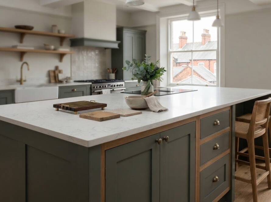 Quartz Worktops and Made-to-Measure Islands in Castleford
