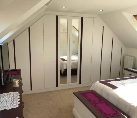 Handless J Pull bedroom wardrobe fitters